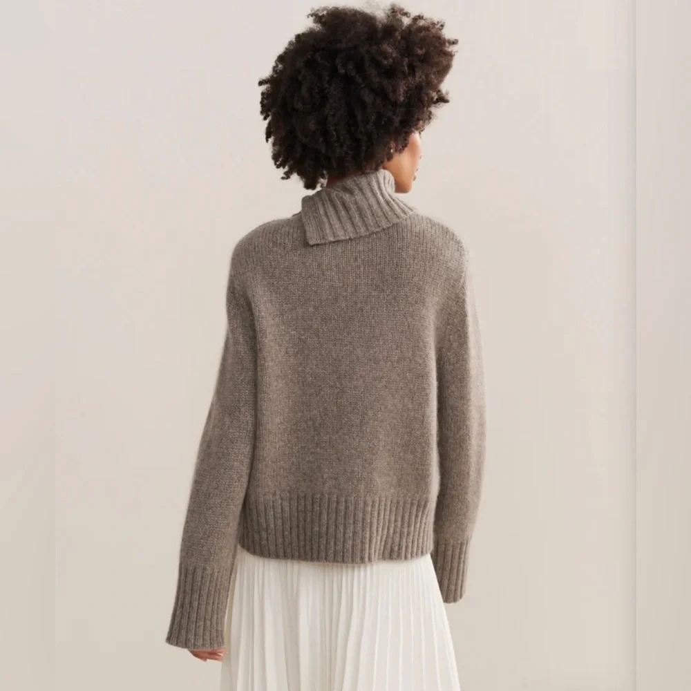 Jenni Kayne Cashmere Jackie Sweater in Taupe size XS - Picture 5 of 6